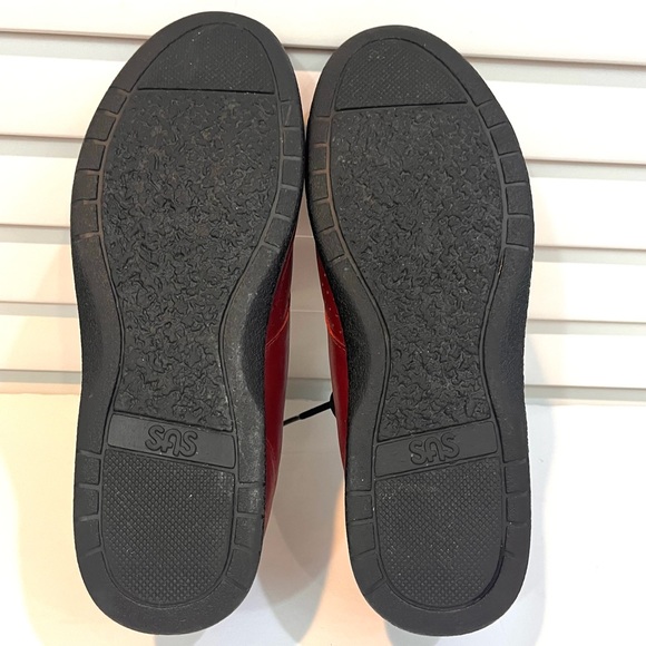 SAS Free Time Tripad Red Leather Walking Shoes Size 8.5N - Picture 6 of 8